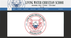 Desktop Screenshot of livingwaterschool.org