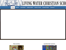 Tablet Screenshot of livingwaterschool.org
